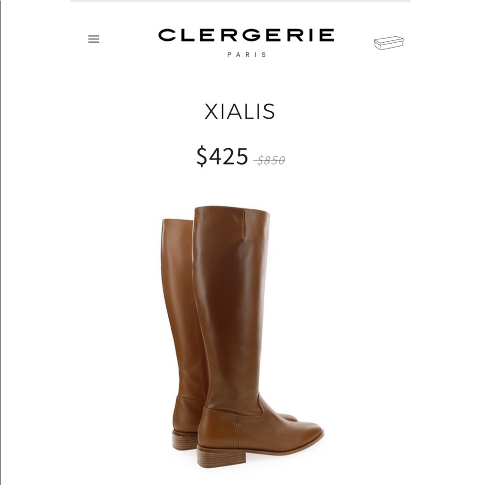 Clergerie Paris Xialis Tall Leather Riding Boot